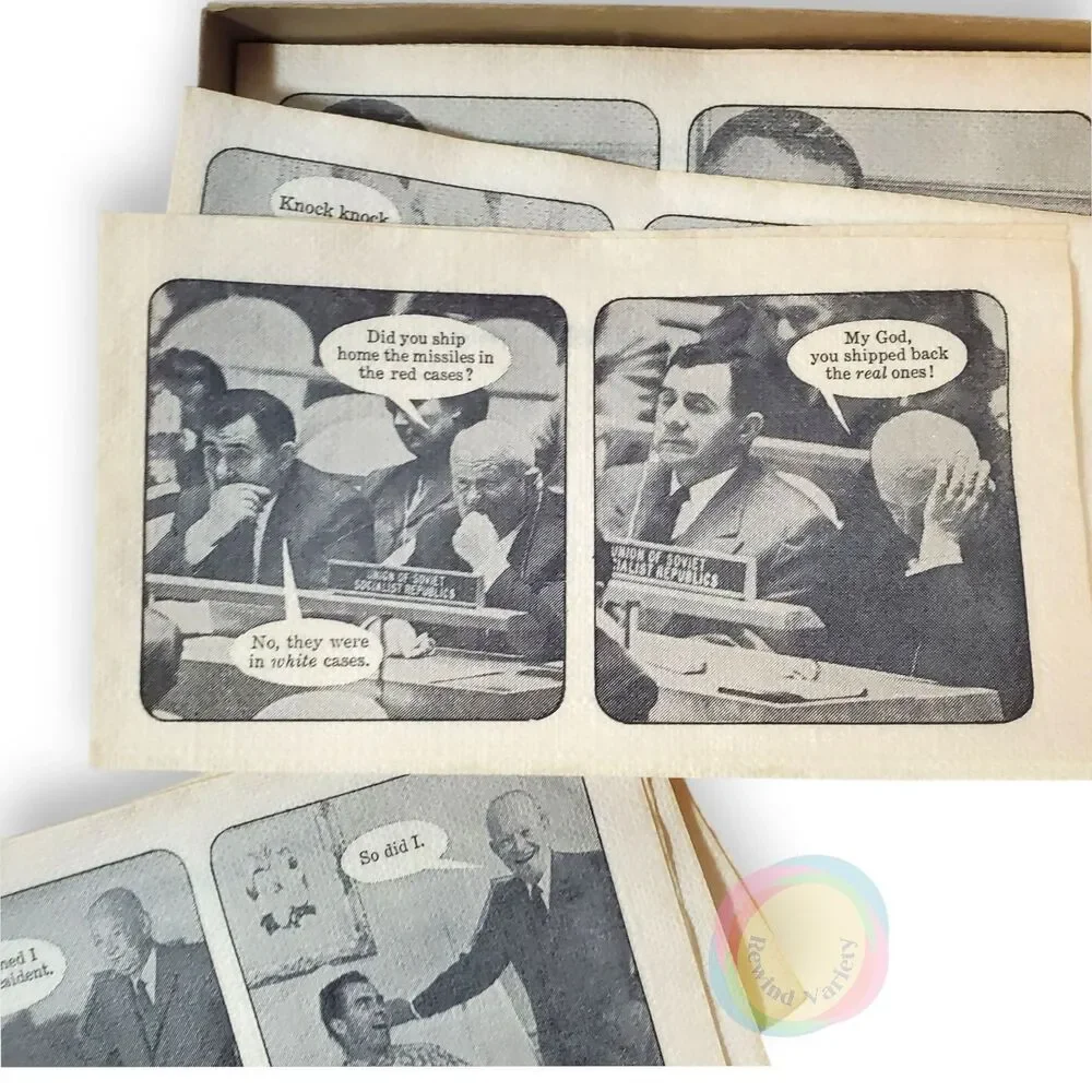 Vintage 1962 Gerald Gardner Satire Napkins Boxed